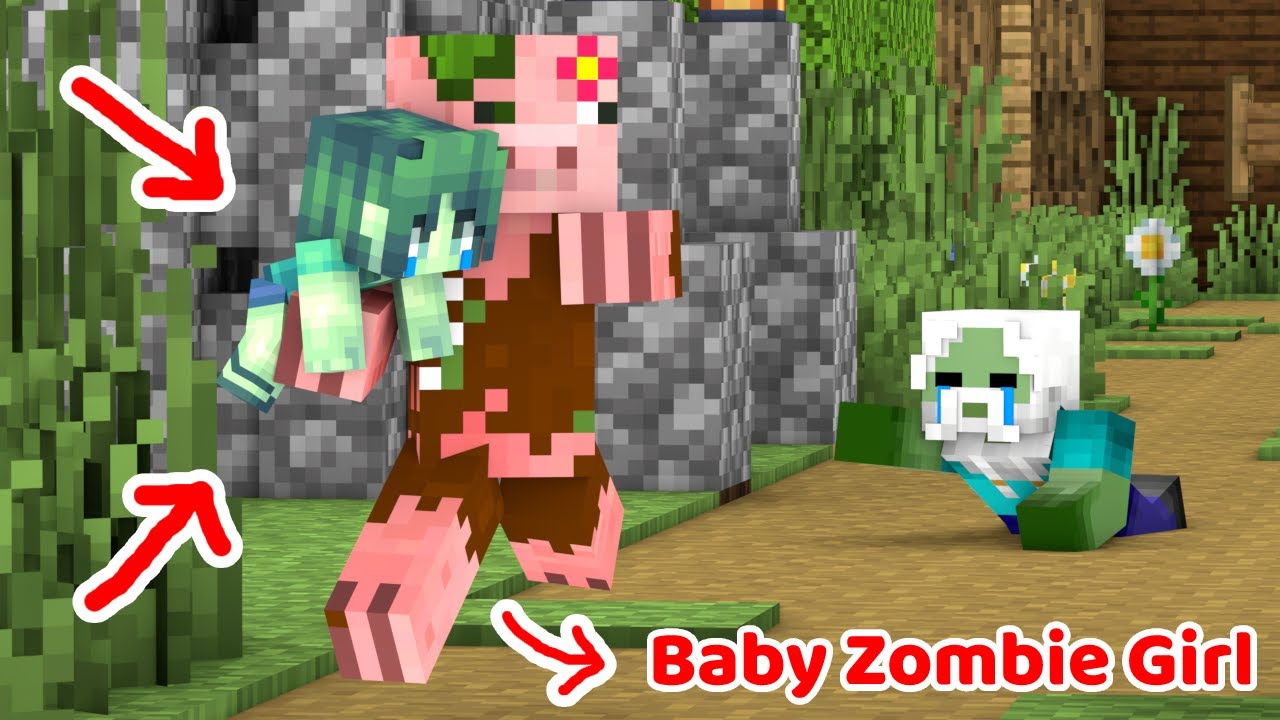 Baby Zombie Girl Kidnapped Movie - Minecraft Animation