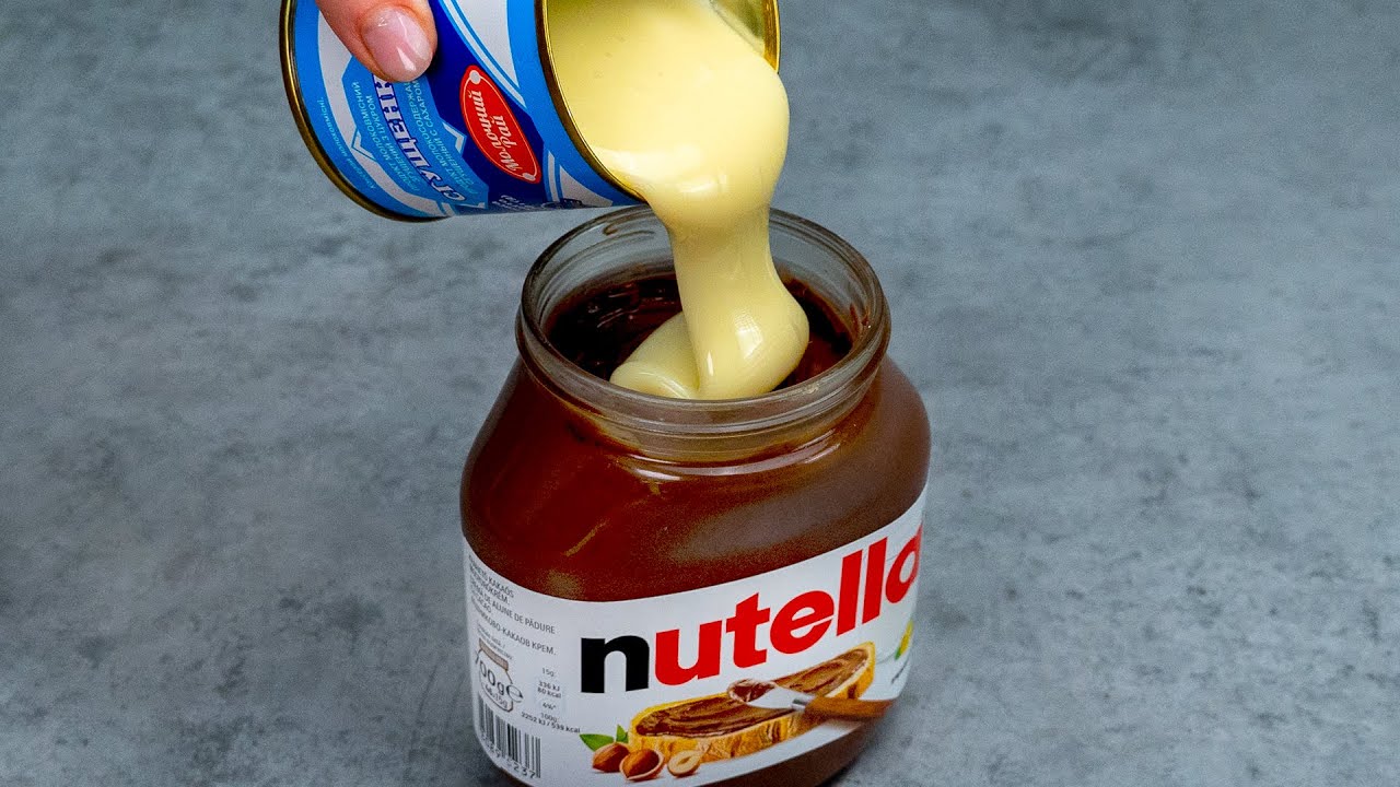 Mixeaza lapte condensat cu nutella si uita de bomboane cumparate! Reteta care a cucerit TikTok-ul!