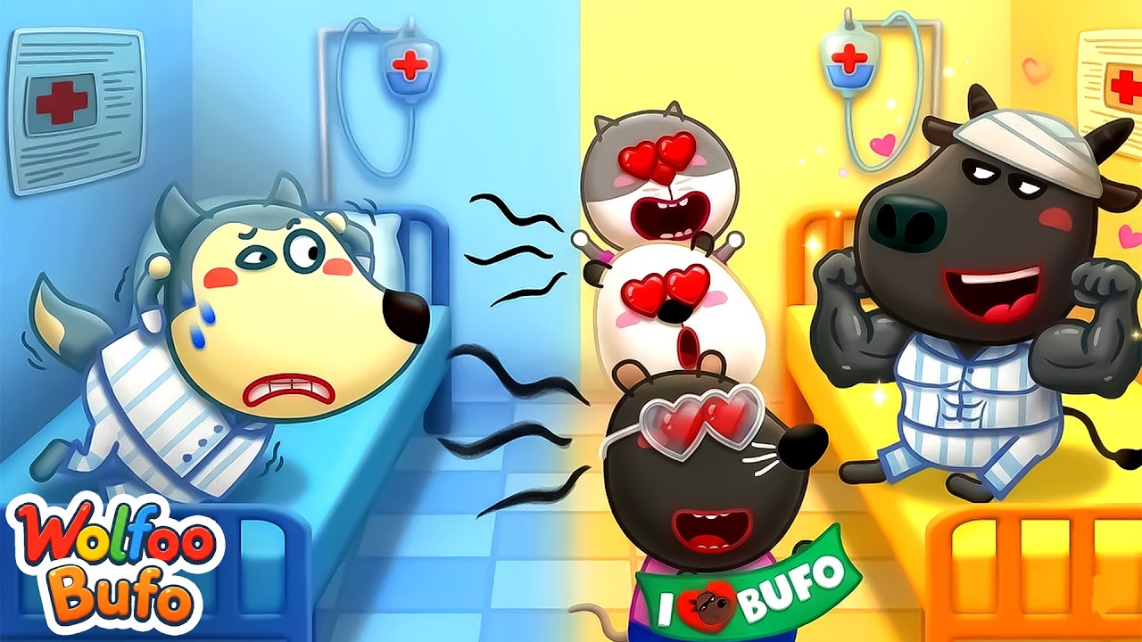 Wolfoo and Bufo |  Popular Vs Unpopular People in Hospital 😅 Bufo Funny Stories for Kids
