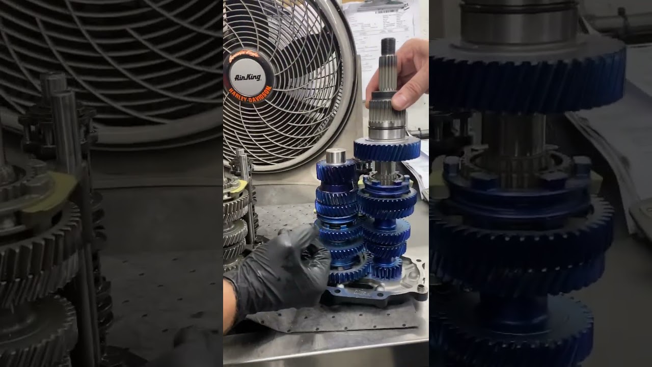 Harley Davidson new king 6 transmission is blue and does not have a split gear like the oem 👑