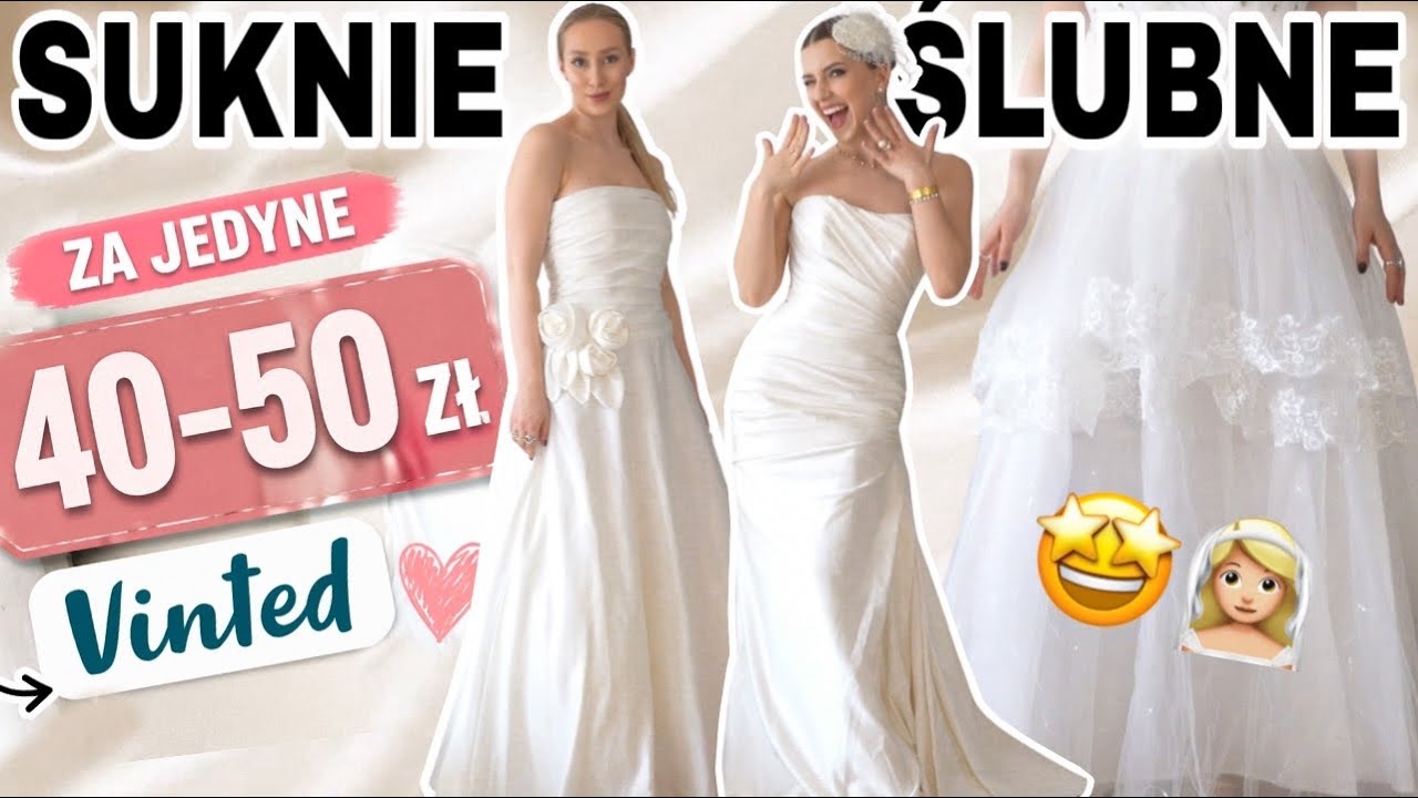 WEDDING DRESSES UP TO PLN 50 FROM VINTED 🤯💸 WOW!!!