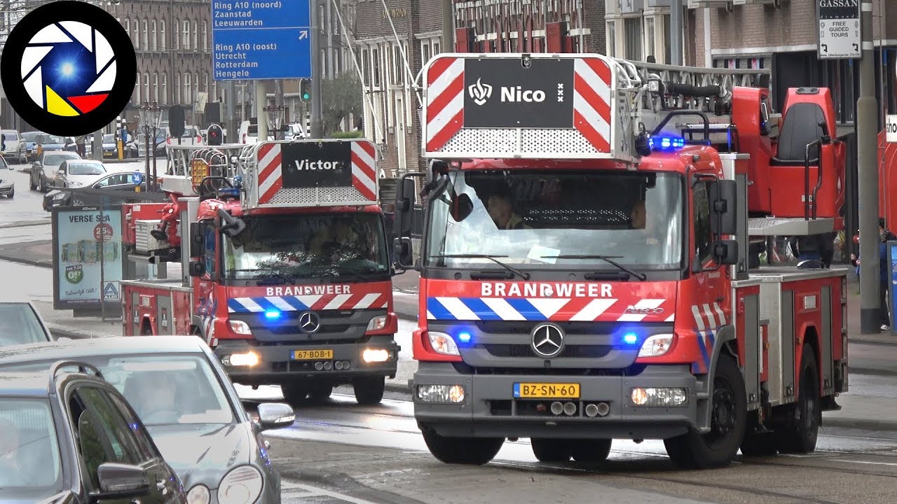 Brandweer Amsterdam &mdash; Fire Engine & Ladder Response
