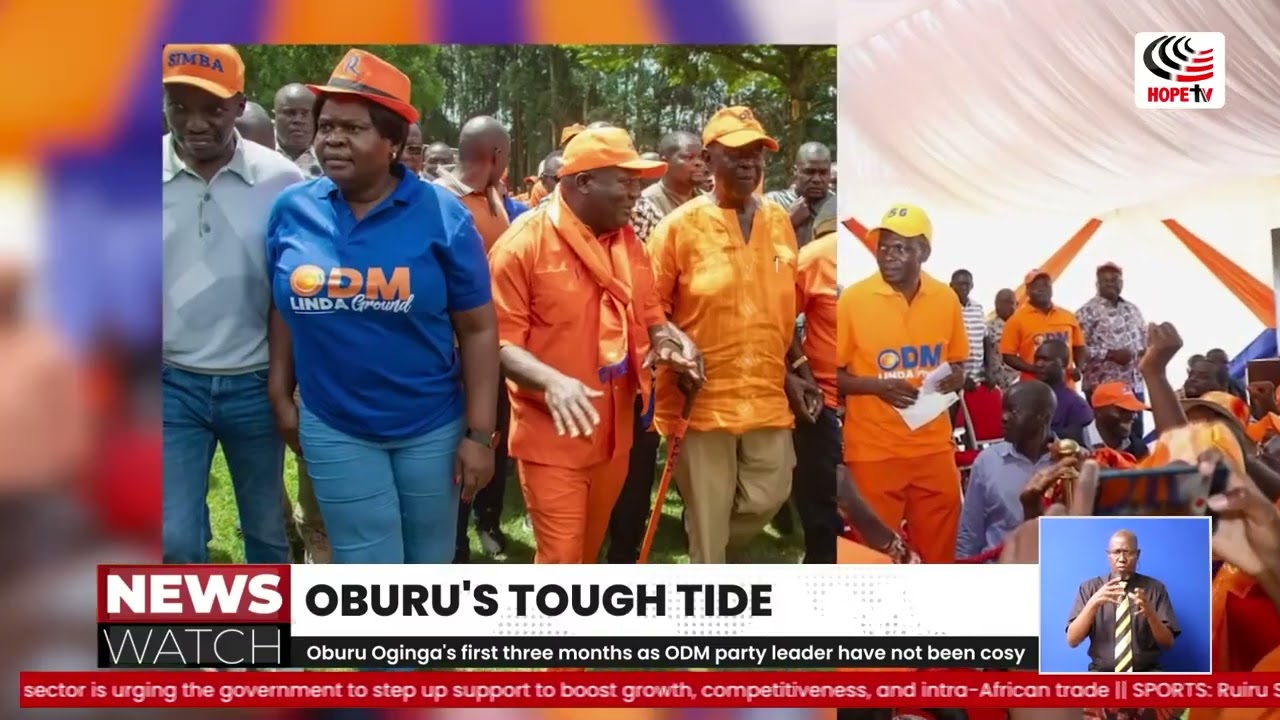 Первые три месяца Обуру Огинги на посту лидера партии ODM выдались непростыми. 17 февраля