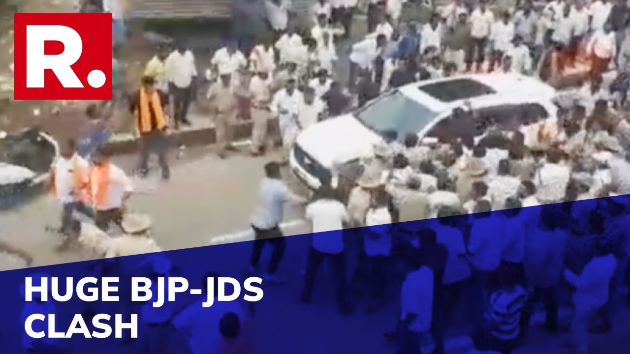 Major Faceoff Between BJP & JDS Workers During BJP Leader's Event In Karnataka