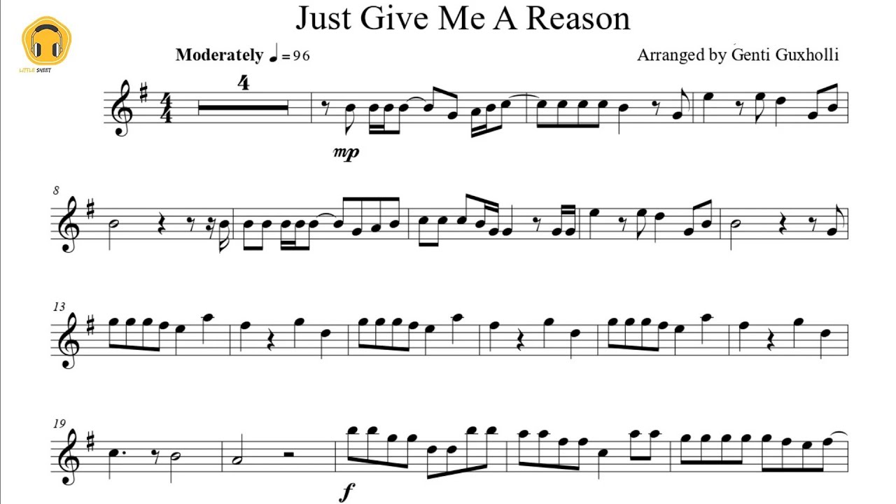 Just Give Me A Reason by P!nk ft. Nate Ruess (Flute Solo with Piano Accompaniment)