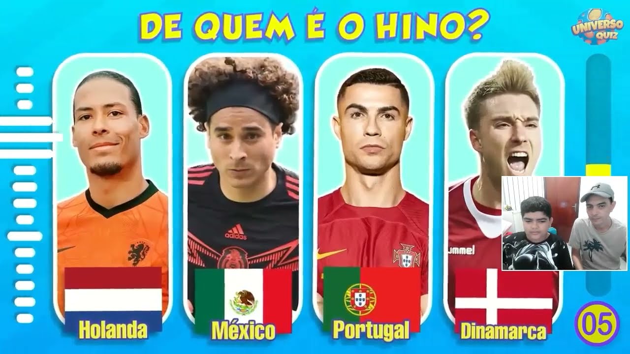 Tentamos adivinhar os Hinos dos países e olha no que deu...kkkkk
