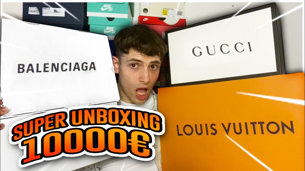 10000€ di unboxing Off White, Gucci, LV, Nike, Balenciaga e molto altro!