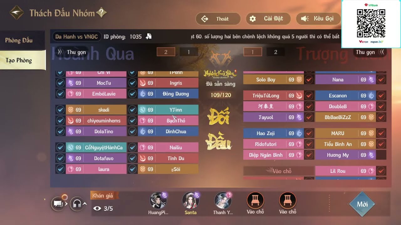Dạ Hành vs. VNGC - Nghịch Thủy Hàn - Scrim 23/1