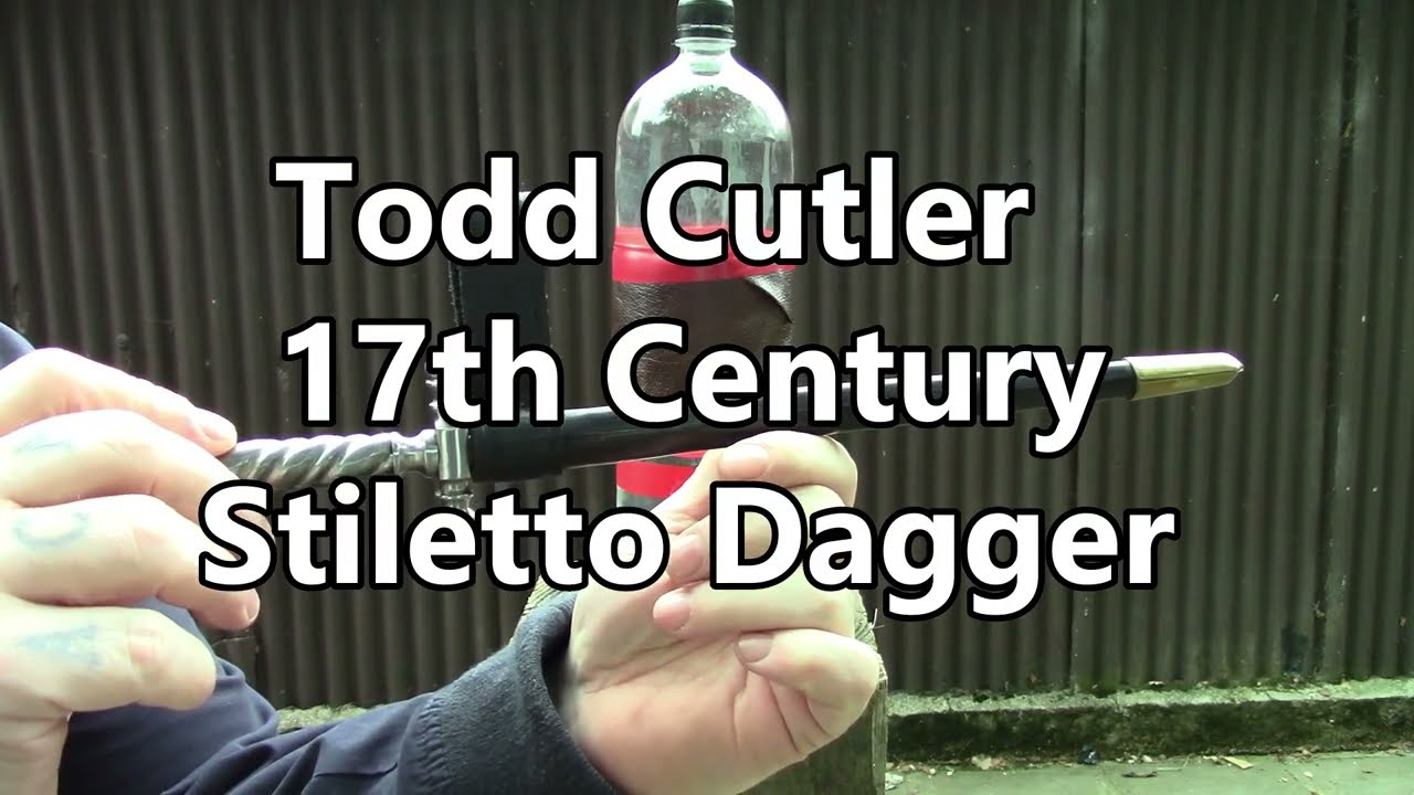 Todd Cutler 17th Century Stiletto Dagger Demo