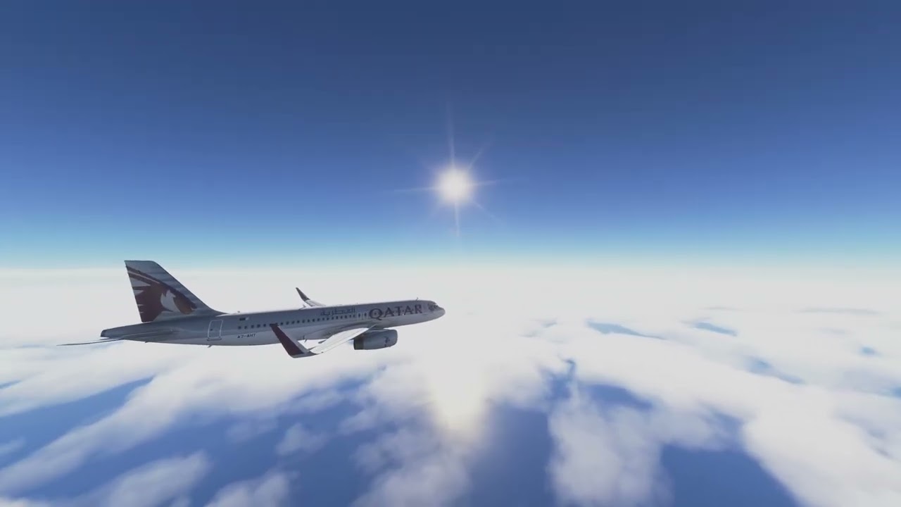 From DOHA To KUWAIT Int. Airport Landing At New Runway 34 By Fenix A320 