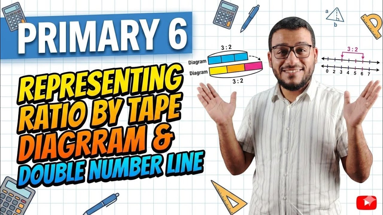 7 》Representing Ratio by tap diagram and double number line. #primary6