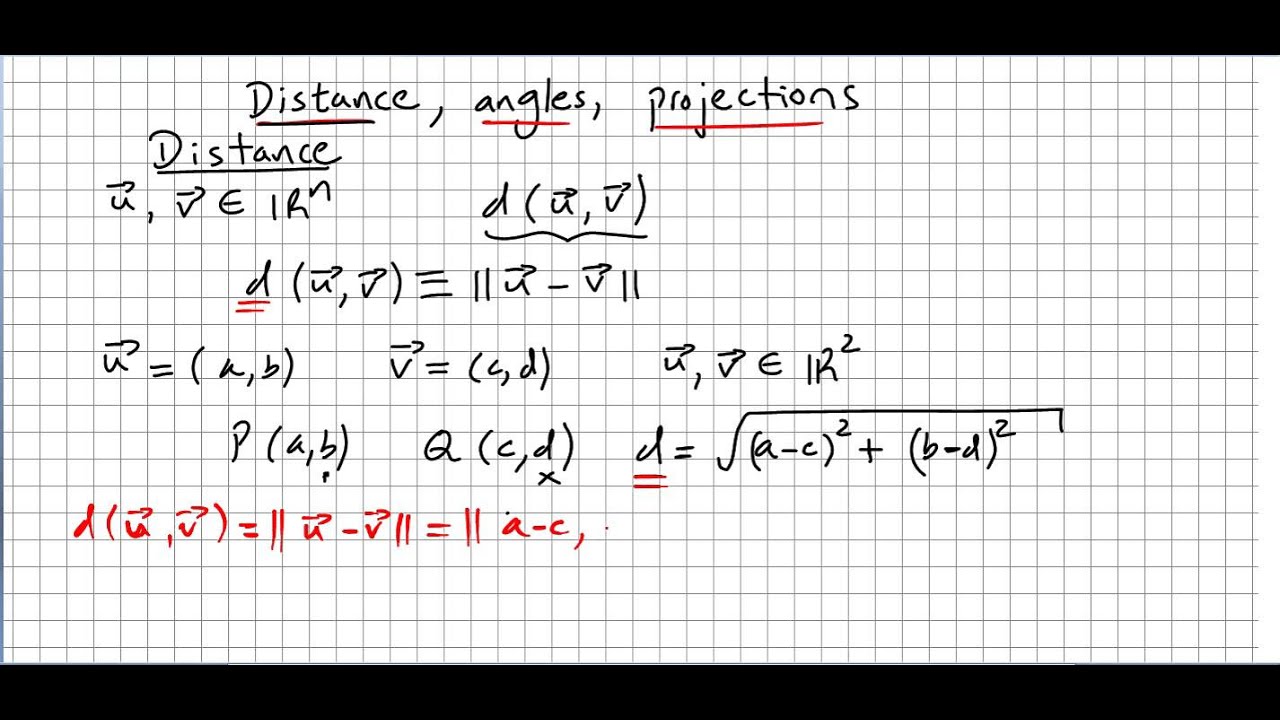 Linear Algebra 33, Vector Distance