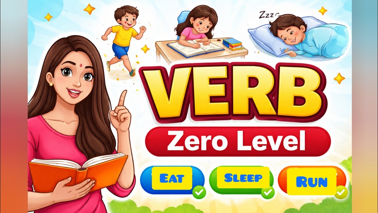 Verb | Verbs in English Grammar |  Part Of Speech : Verb And Type Explained In Hindi With Example 