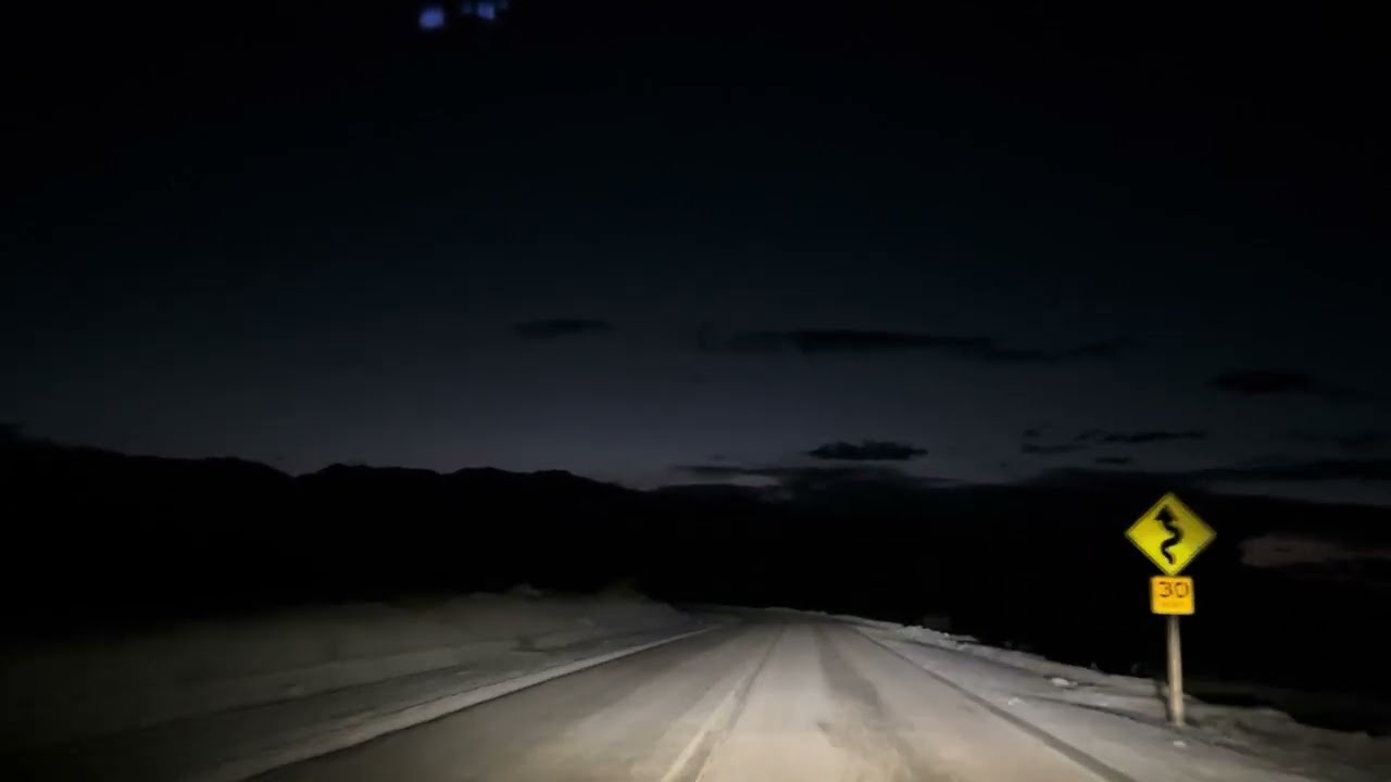 Drive through Death Valley at NIGHT!