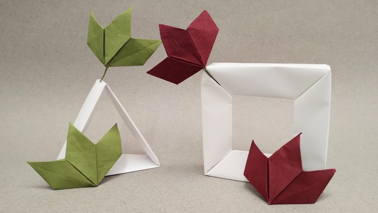 Vaso minimalista de papel/ minimalist paper vase
