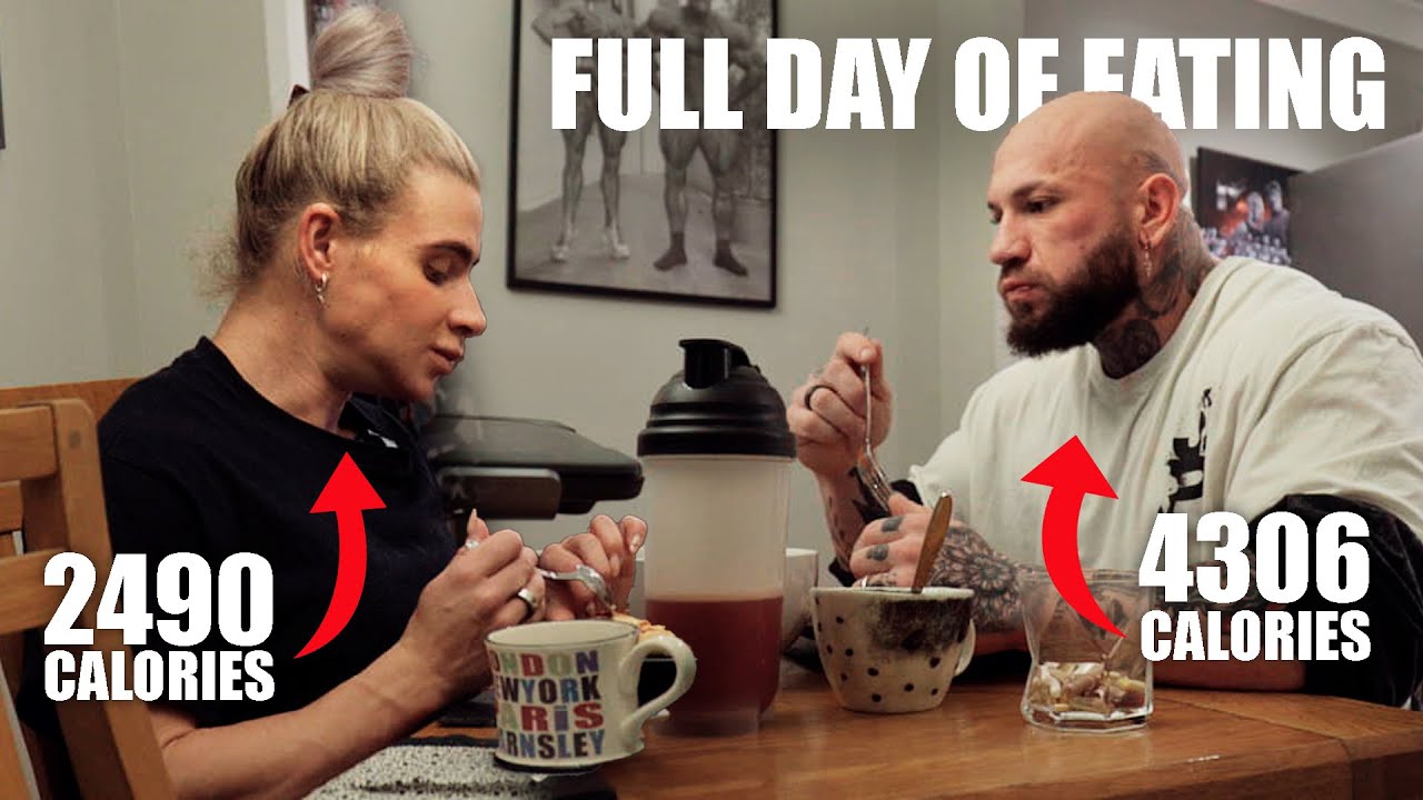 FULL DAY OF EATING ON PREP // BODYBUILDING COUPLE