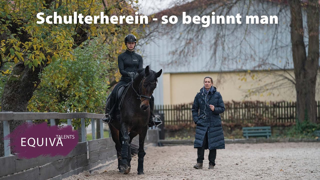 Die Anfänge von Schulterherein - EQUIVA Talents lernen bei Nicole Uphoff-Selke