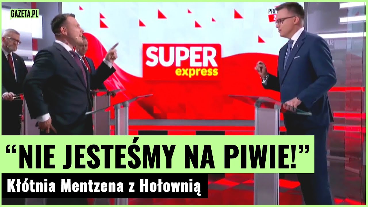 Kłótnia Mentzena z Hołownią podczas debaty! Zrobili wspólne selfie | Gazeta.pl
