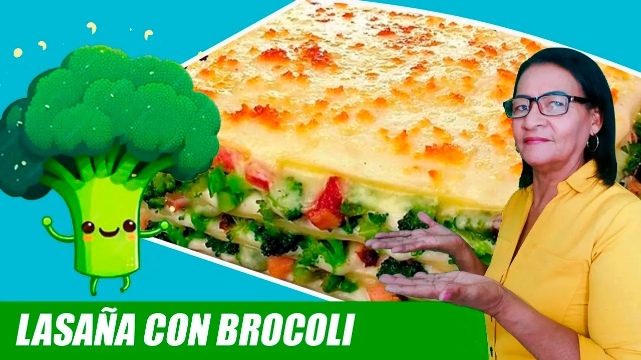 LASAÑA DE BROCOLI SUPER FACIL !!! 😀