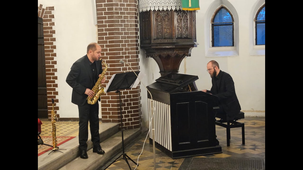 J. S. Bach - Siciliana from Flute Sonata in Eb major sax+harm