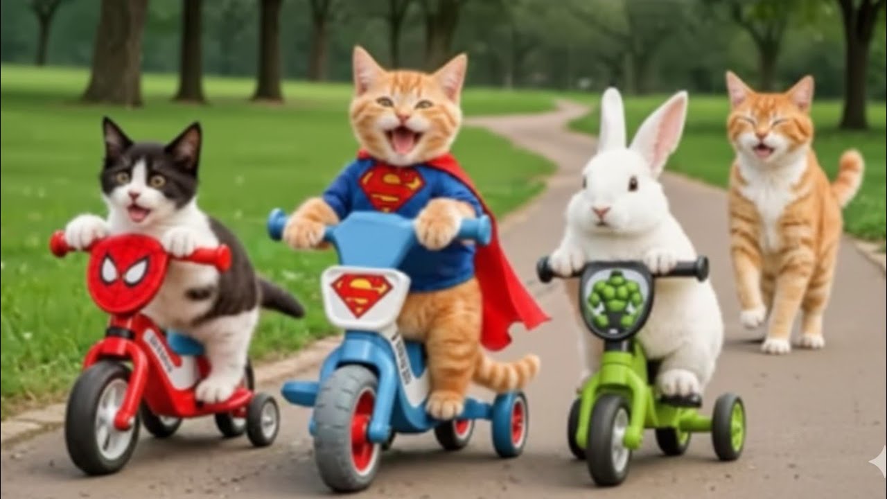 Mama Cat Trims Fur on the Farm & Makes Cute Tiger Hat for Her Kittens | Cat Family Story 🐱🐯