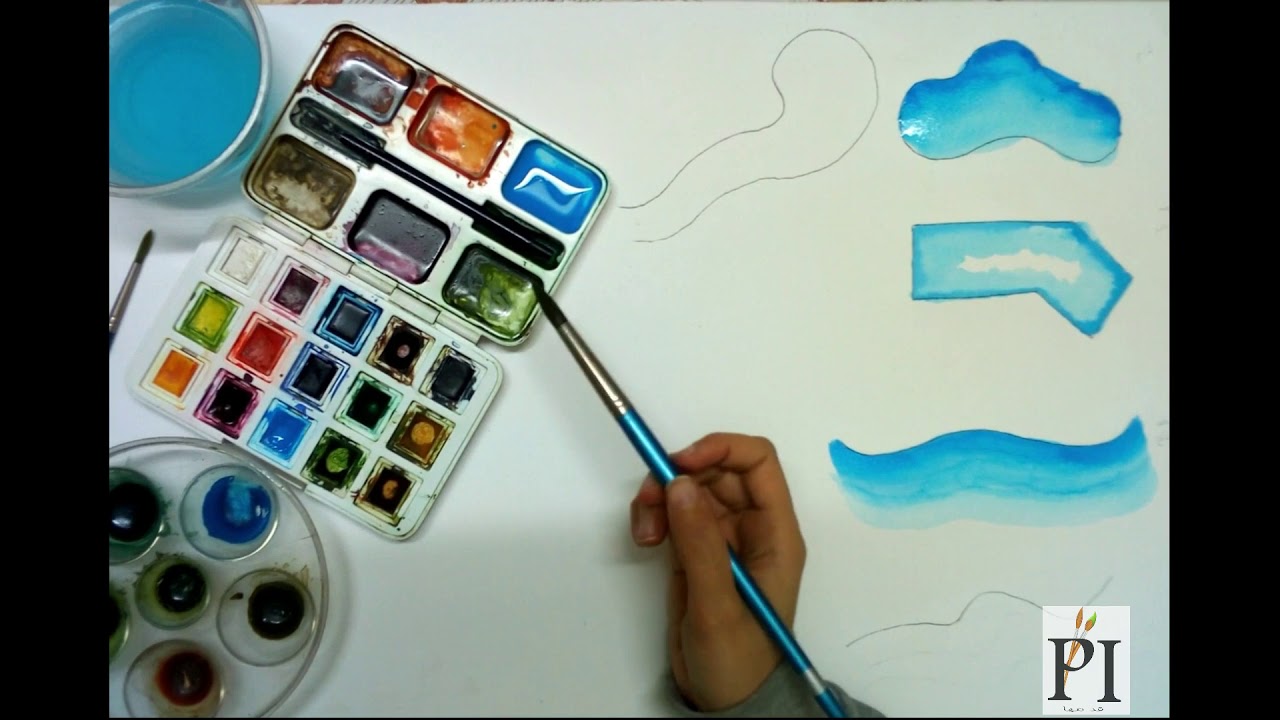 كورس الاظهار بالالوان المائية - الحلقة الرابعة watercolor presentation course -episode 4