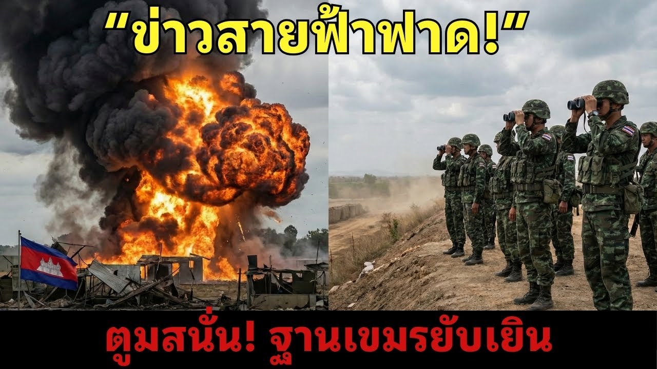 ข่าวร้อนวันนี้ 3/2 | ฐานทัพเขมรระเบิด! เผาเองวอดเอง ไทยไม่ช่วย – โลกใน 10 นาที