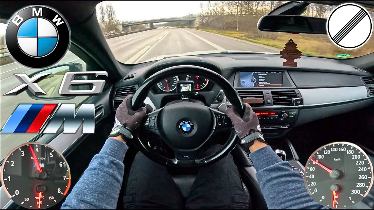 BMW X6M Autobahn Top Speed Drive POV