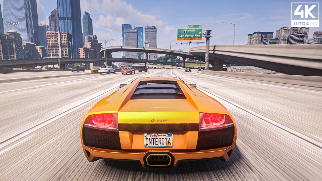 GTA 5: 4K REAL LIFE Graphics! NVIDIA RTX 3090 OC QuantV 3.0 LVL4 Maxed-Out Gameplay!