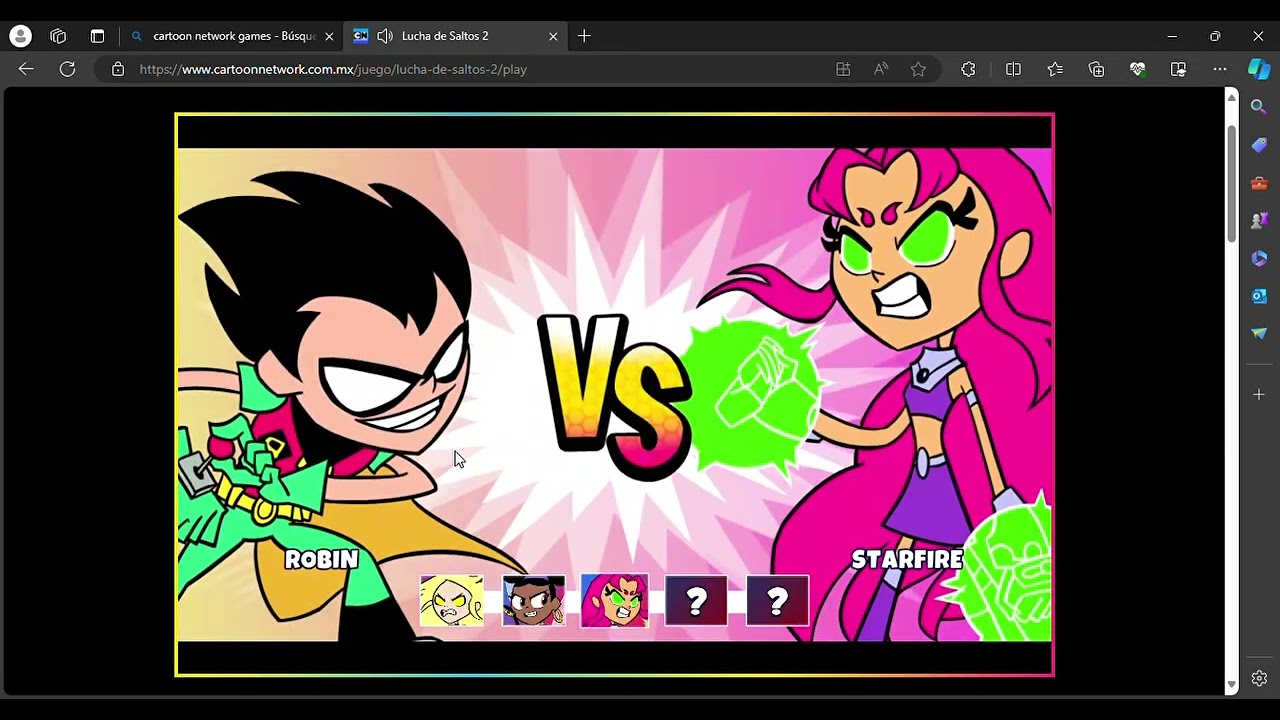 Lucha de Saltos 2 (cartoon network games)