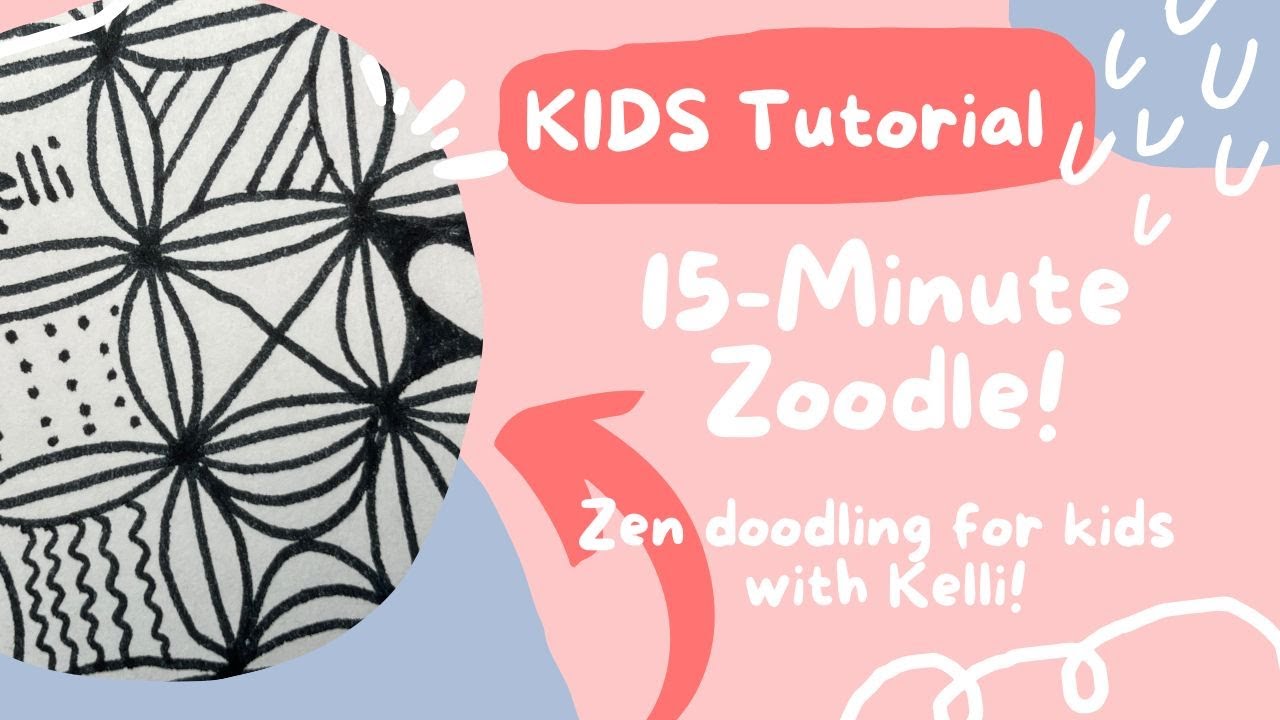 Zoodle! Zen Doodle. Zentangle© Method for kids!