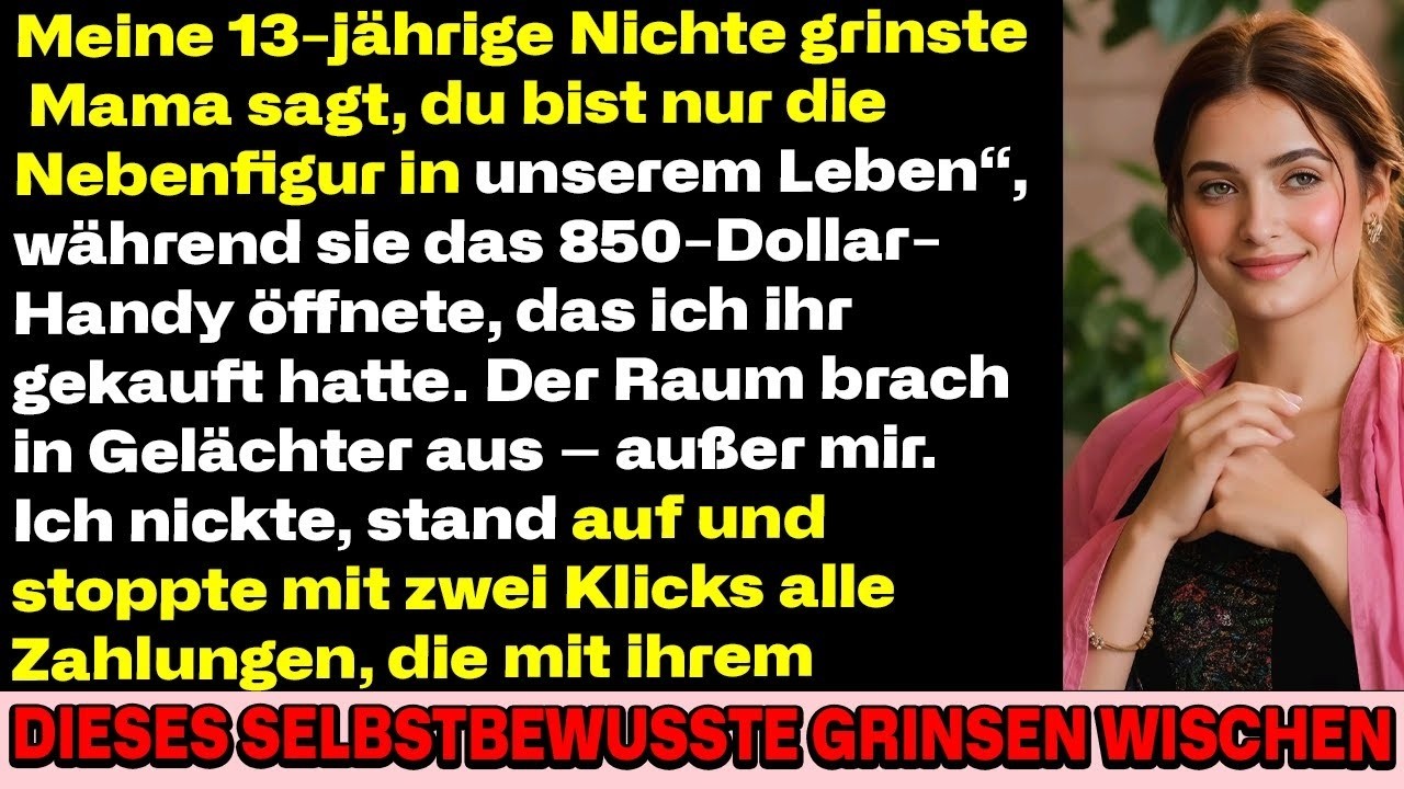 „Du bist nur eine Fremde“, sagte meine Nichte – also stornierte ich alle ihre Ausgaben