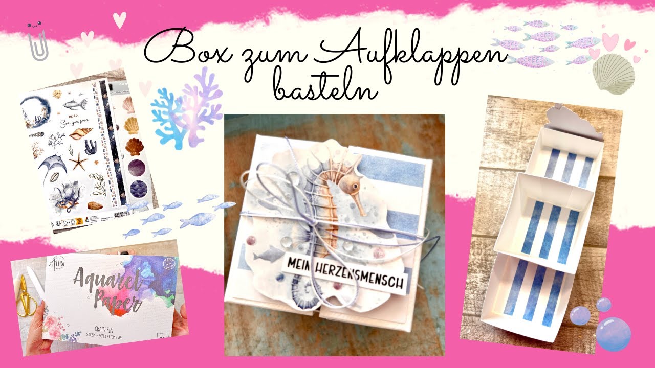 ☀️💞 Box zum Aufklappen basteln 🎀 I in cm I Annilis Welt ☀️💞