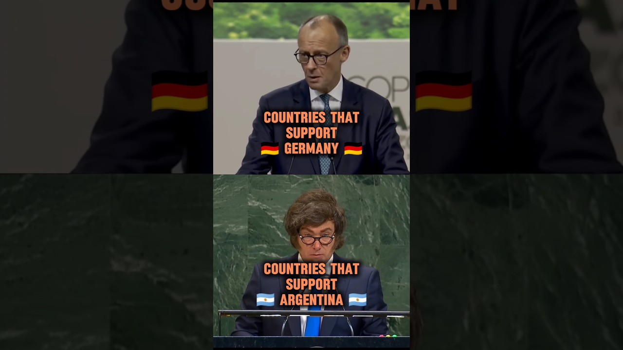 Countries that support Germany🇩🇪 vs Argentina🇦🇷 