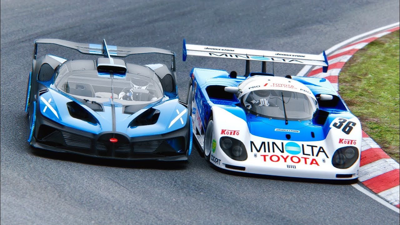 Bugatti Bolide vs Toyota Minolta 88C-V at Nordschleife