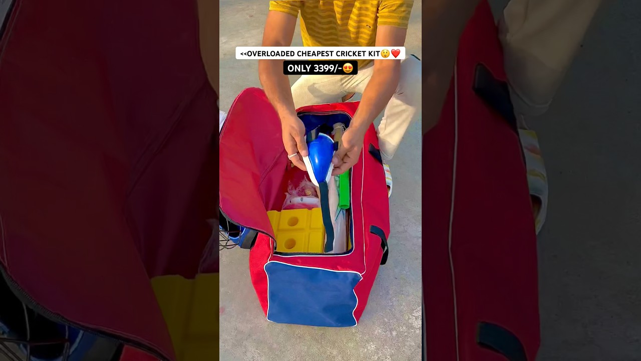 Klapp Cheapest Overloaded Cricket Kit😍 #cricketkit #unboxing #shorts #cheap