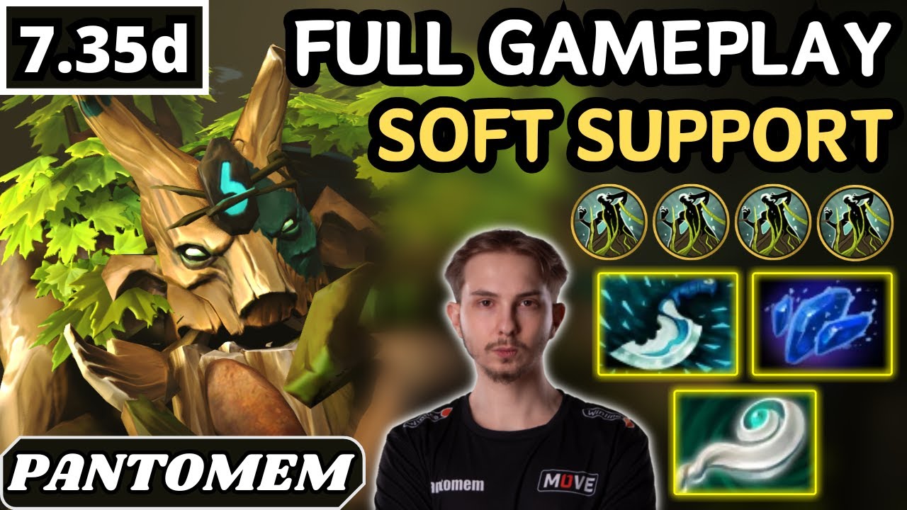 10600 AVG MMR - Pantomem TREANT PROTECTOR Soft Support Gameplay - Dota 2 Full Match Gameplay