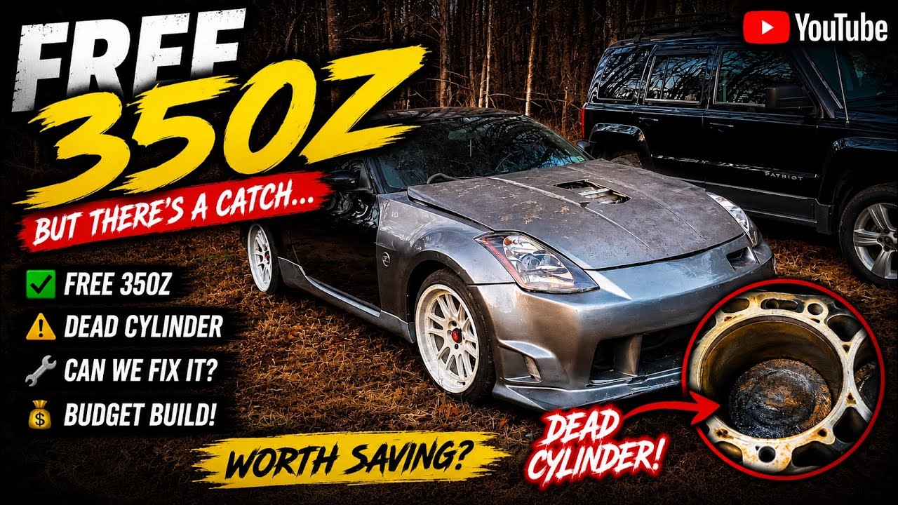 Free 350Z has a Dead cylinder, This is not good!