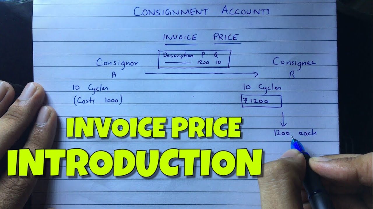 Consignment Account - Invoice Price - Financial Accounting - By Saheb Academy