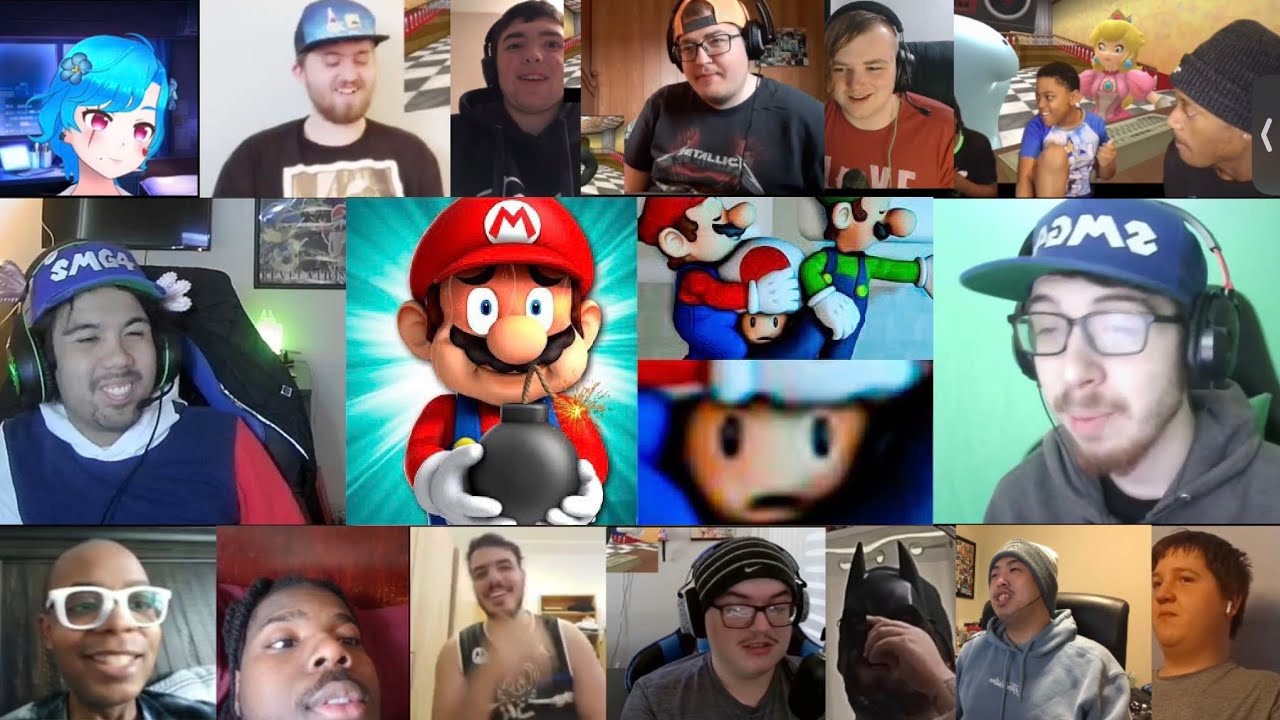 Марио реагирует на мемы Nintendo, но если он смеётся, то умирает. Реакция на микс