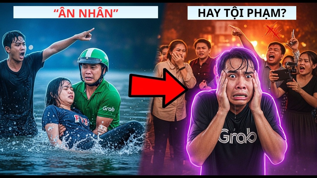 Thấy Cô Gái Bị Đẩy Xuống Hồ Vì Món Nợ–Anh Xe Ôm Lao Tới Cứu–Không Ngờ Bị Vu Tội Bắt Cóc–Sự Thật Sau