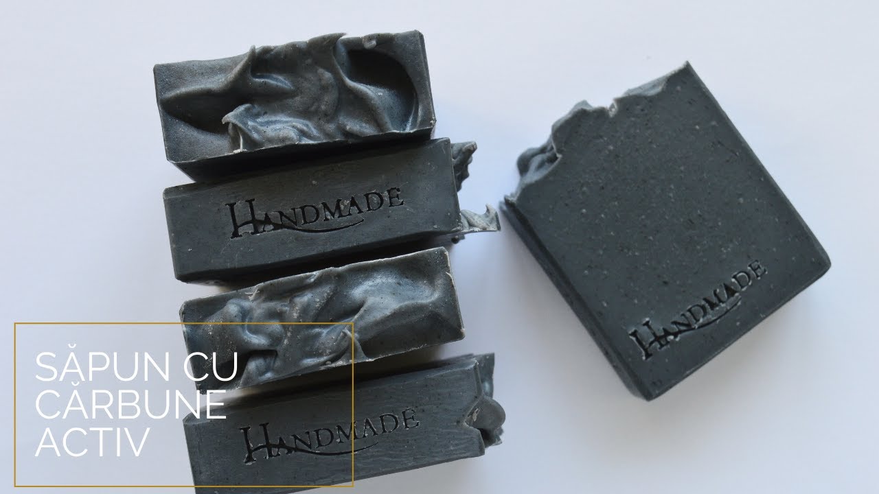 DIY Săpun cărbune activ și ulei esențial de tea tree | DIY Soap with Charcoal and Tea Tree Oil