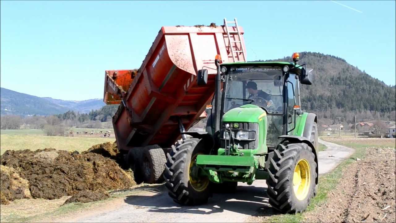 John Deere 5090r & Deutz-Fahr AgroPlus 67 à la mise de Bennes en Depots !