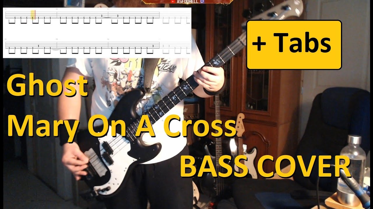 Ghost - Mary On A Cross -- Bass Cover + Tabs (Harley Benton PB-20 SBK)