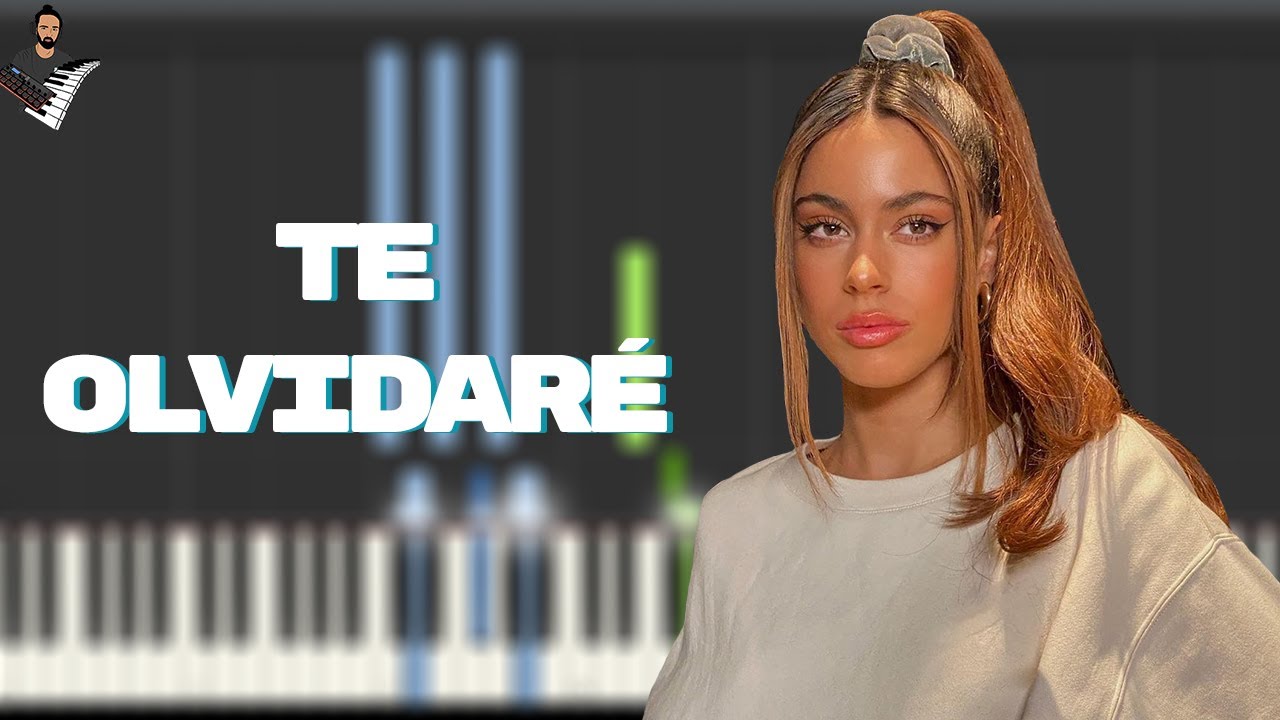 TINI - Te Olvidare | Instrumental Piano Tutorial / Partitura / Karaoke / MIDI