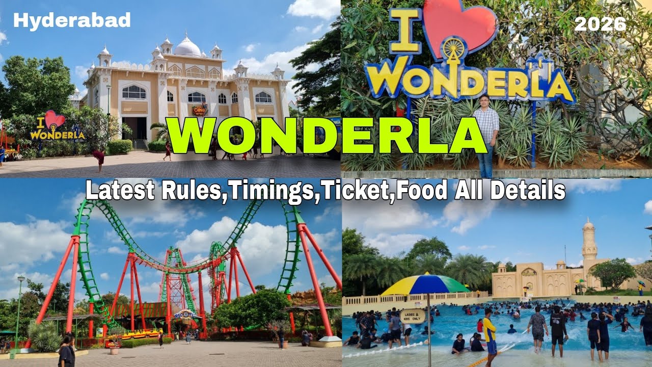 WONDERLA Hyderabad || 50+ Activities || Latest Rules,Timimngs,Ticket,Food All Details || 1-day Trip