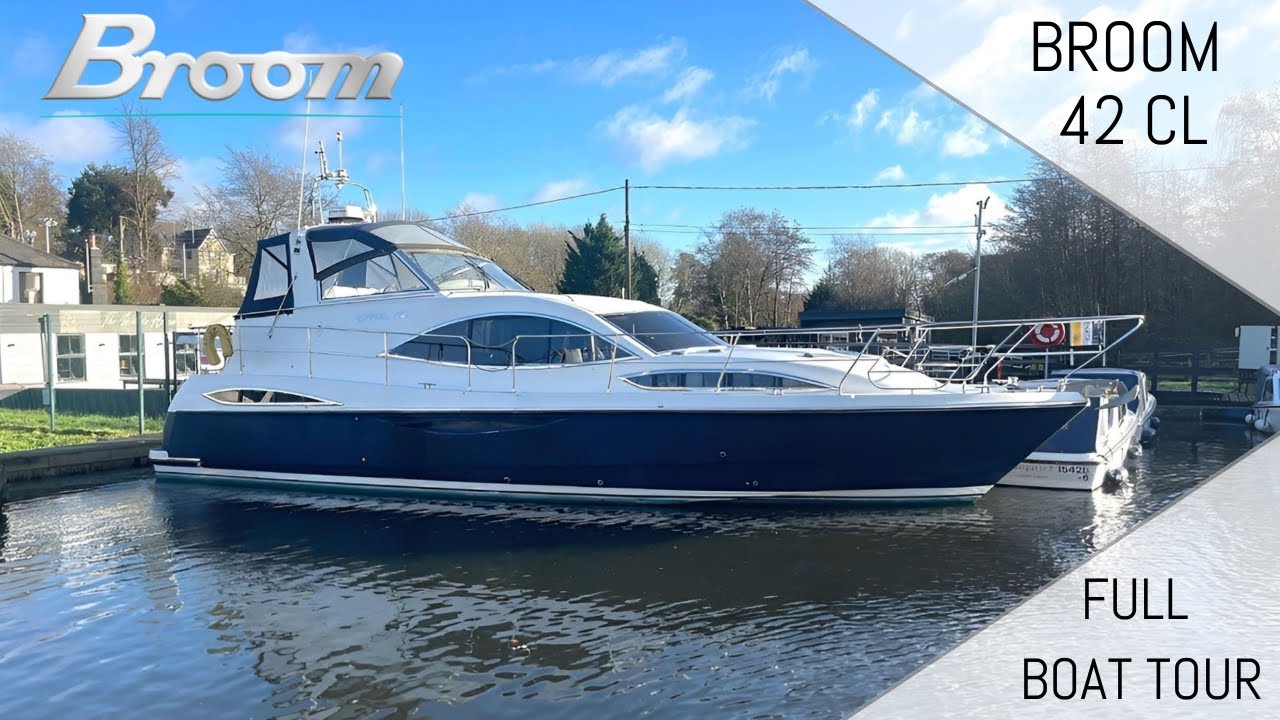 Broom 42 CL | Полный обзор судна | Продается компанией Broom Boat Sales