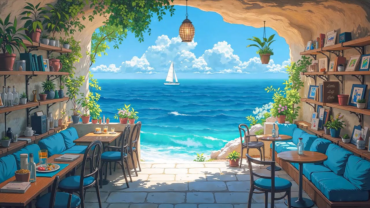 The Fresh Air in the Cave Cafe 🌊 Lofi Beats for a Peaceful Escape 🍃 Lofi Hip Hop for Study & Relax