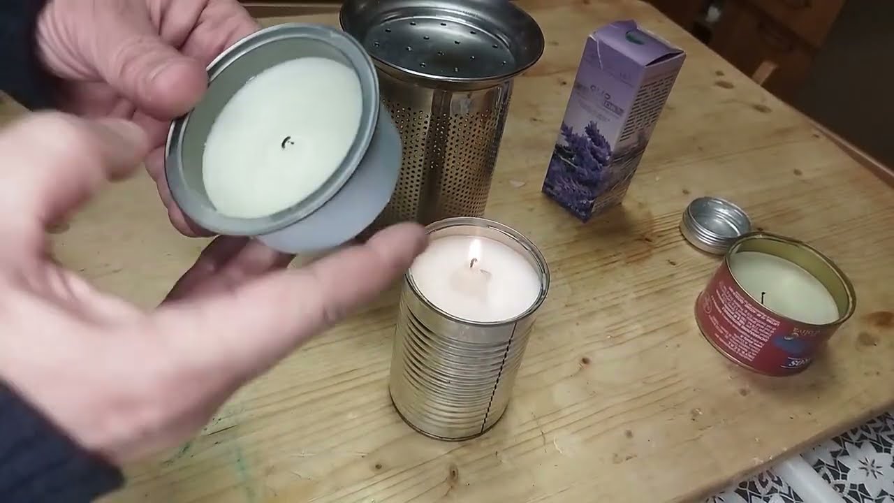 CANDELA ETERNA a 1 euro! DURA 15 GIORNI X 4 ORE! & MINI RISCALDATORE fai da te a candele