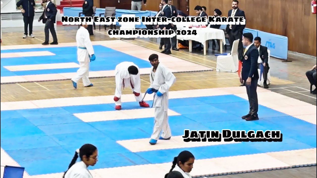 Jatin Dulgach -50kg | North East Zone Inter-University Karate Championship 2024 #chandigarh